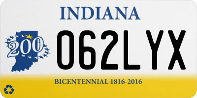 IN license plate 062LYX