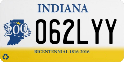 IN license plate 062LYY