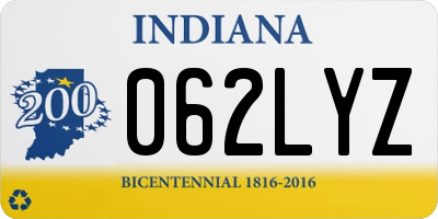 IN license plate 062LYZ