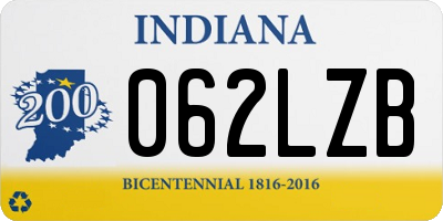 IN license plate 062LZB