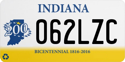 IN license plate 062LZC