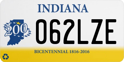 IN license plate 062LZE