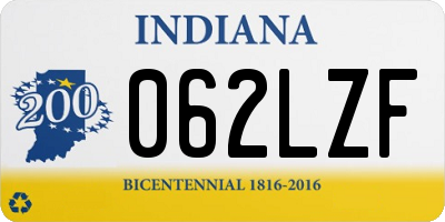 IN license plate 062LZF