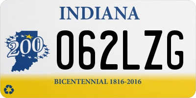 IN license plate 062LZG