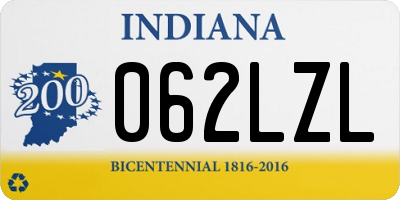 IN license plate 062LZL