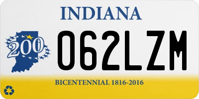 IN license plate 062LZM
