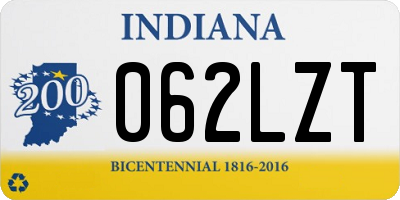 IN license plate 062LZT