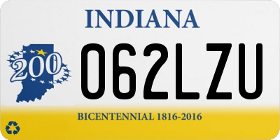 IN license plate 062LZU