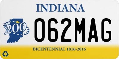 IN license plate 062MAG