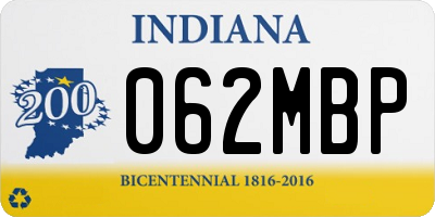 IN license plate 062MBP