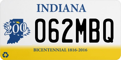 IN license plate 062MBQ