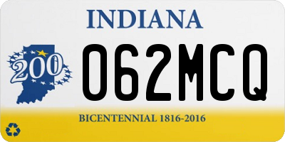 IN license plate 062MCQ