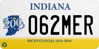 IN license plate 062MER