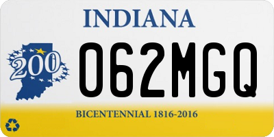 IN license plate 062MGQ