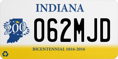 IN license plate 062MJD