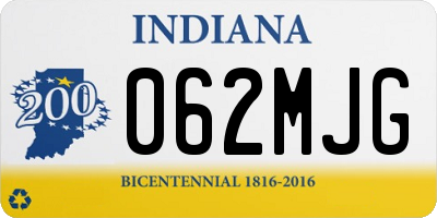 IN license plate 062MJG