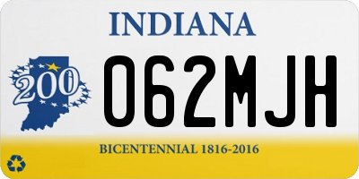 IN license plate 062MJH