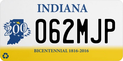 IN license plate 062MJP