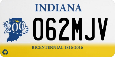 IN license plate 062MJV