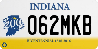 IN license plate 062MKB