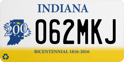 IN license plate 062MKJ
