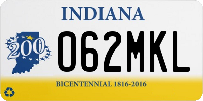 IN license plate 062MKL