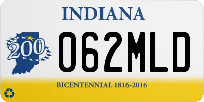 IN license plate 062MLD