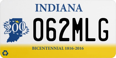 IN license plate 062MLG
