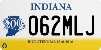 IN license plate 062MLJ