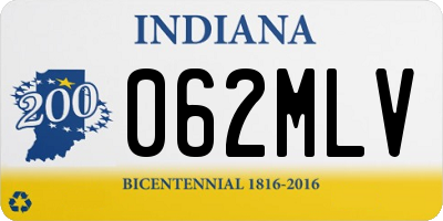 IN license plate 062MLV