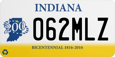 IN license plate 062MLZ