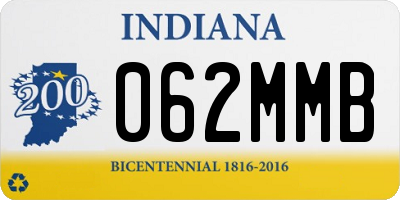 IN license plate 062MMB