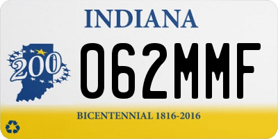IN license plate 062MMF