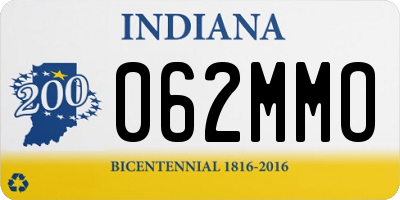 IN license plate 062MMO