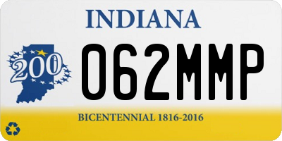 IN license plate 062MMP
