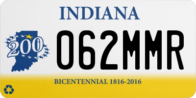 IN license plate 062MMR