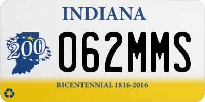 IN license plate 062MMS