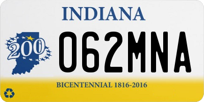 IN license plate 062MNA