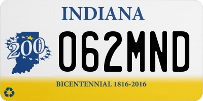 IN license plate 062MND