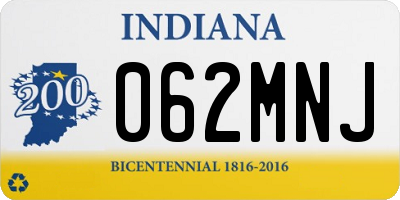 IN license plate 062MNJ