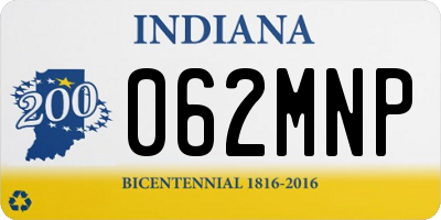 IN license plate 062MNP