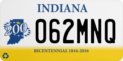 IN license plate 062MNQ