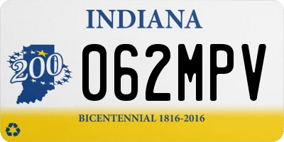 IN license plate 062MPV