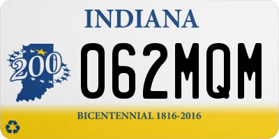 IN license plate 062MQM