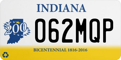 IN license plate 062MQP