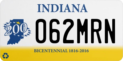 IN license plate 062MRN