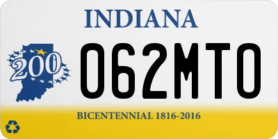 IN license plate 062MTO