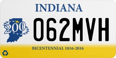 IN license plate 062MVH