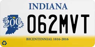 IN license plate 062MVT