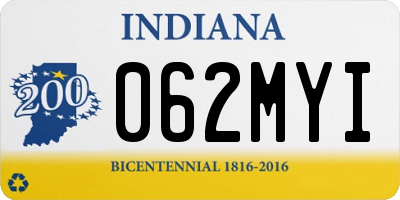 IN license plate 062MYI